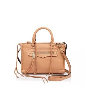 Rebecca Minkoff NWT Micro Regan Satchel Almond Purse